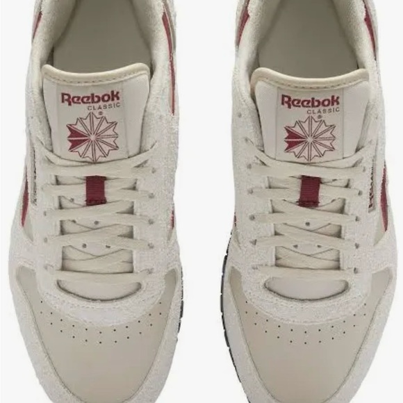 Reebok Men's Classic Leather Sneakers, Beige, Classic Burgundy Men’s  Size 13 - Picture 2 of 16